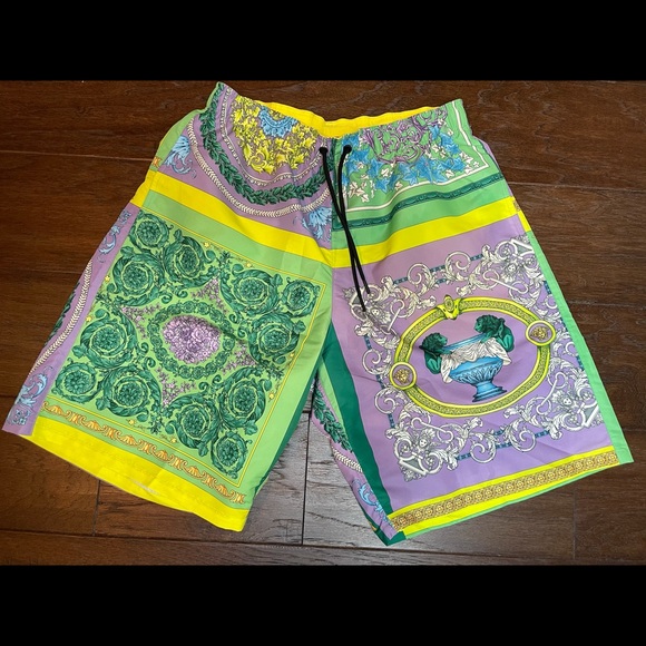 Authentic Versace Barocco Mosaic Print Swim Shorts - Picture 4 of 4